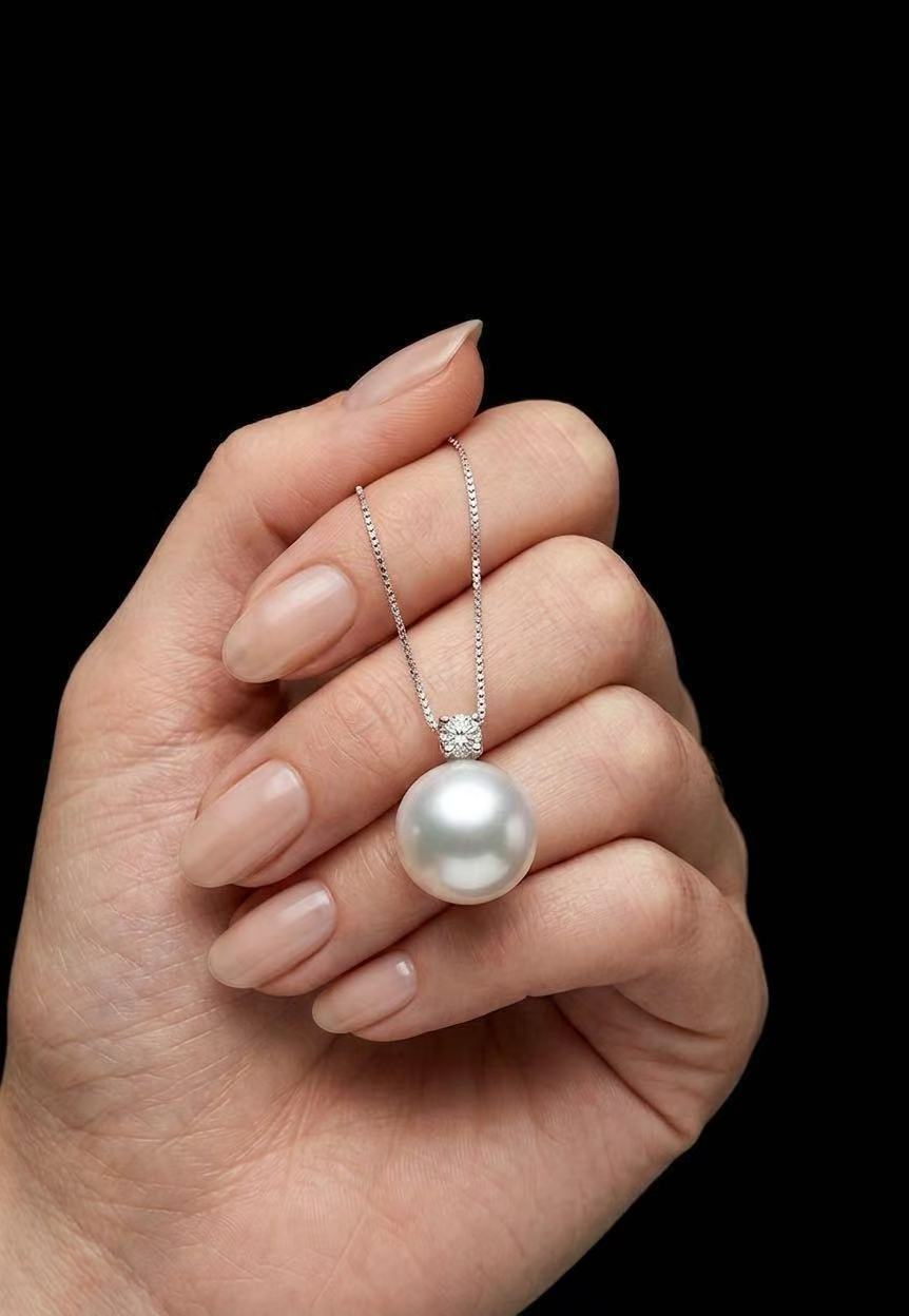 Single Freshwater Pearl Pendant Necklace – 11–15mm Options