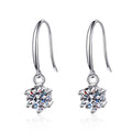Classic 6-Prong Moissanite Drop Earrings
