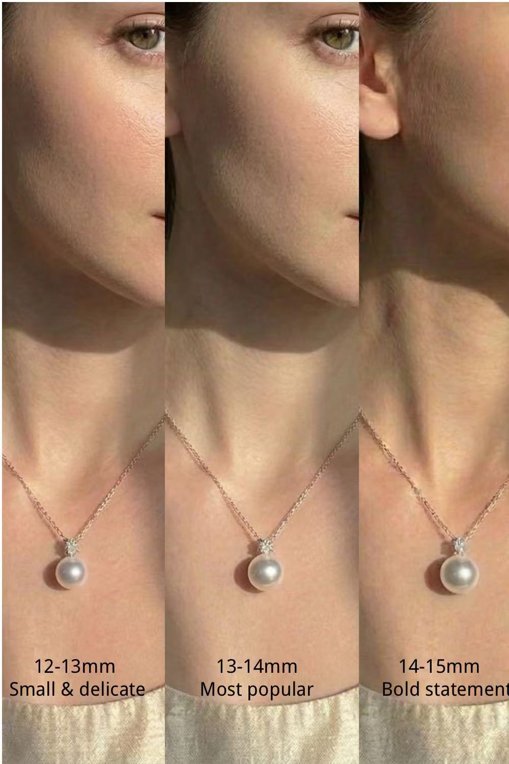 Single Freshwater Pearl Pendant Necklace – 11–15mm Options