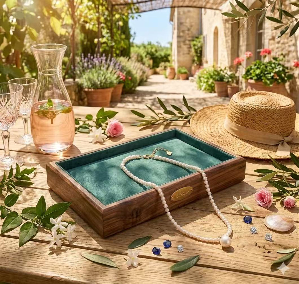 Natural Freshwater Pearl Pendant Necklace – 11mm Near-Round Pearl, 925 Silver Gold Plated