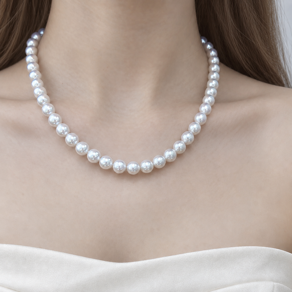 Freshwater Pearl Necklace | 7.5–8.5mm Near-Round Pearls