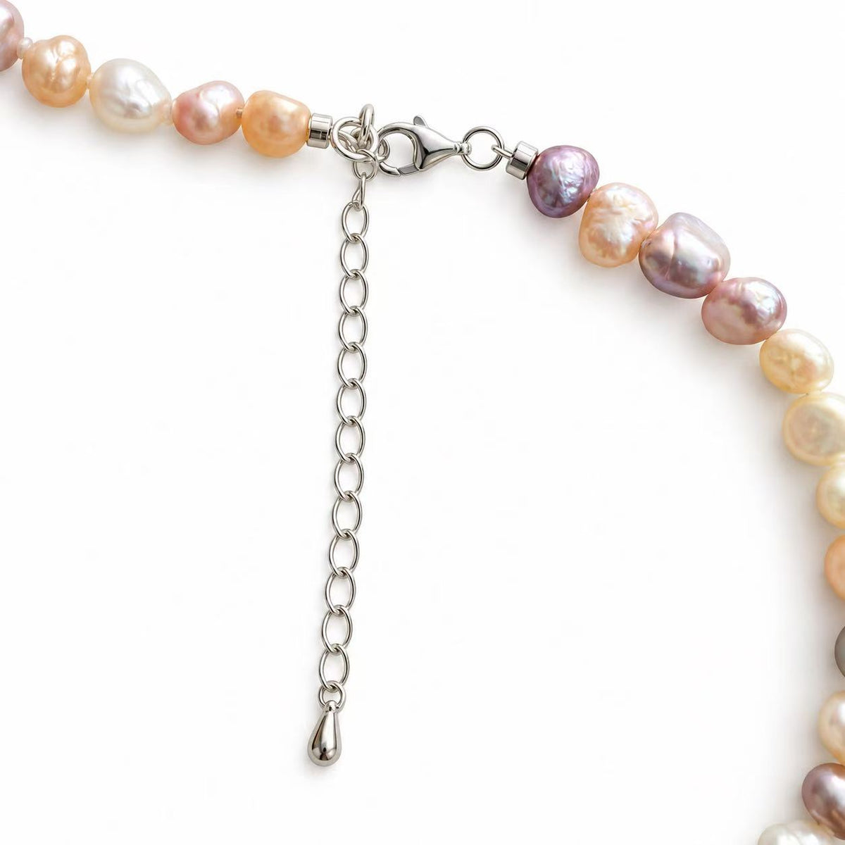 Multicolour Baroque Freshwater Pearl Necklace | 6–7mm Natural Candy-Tone Pearls
