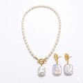 Natural Baroque Pearl Set – Necklace & Matching Earrings