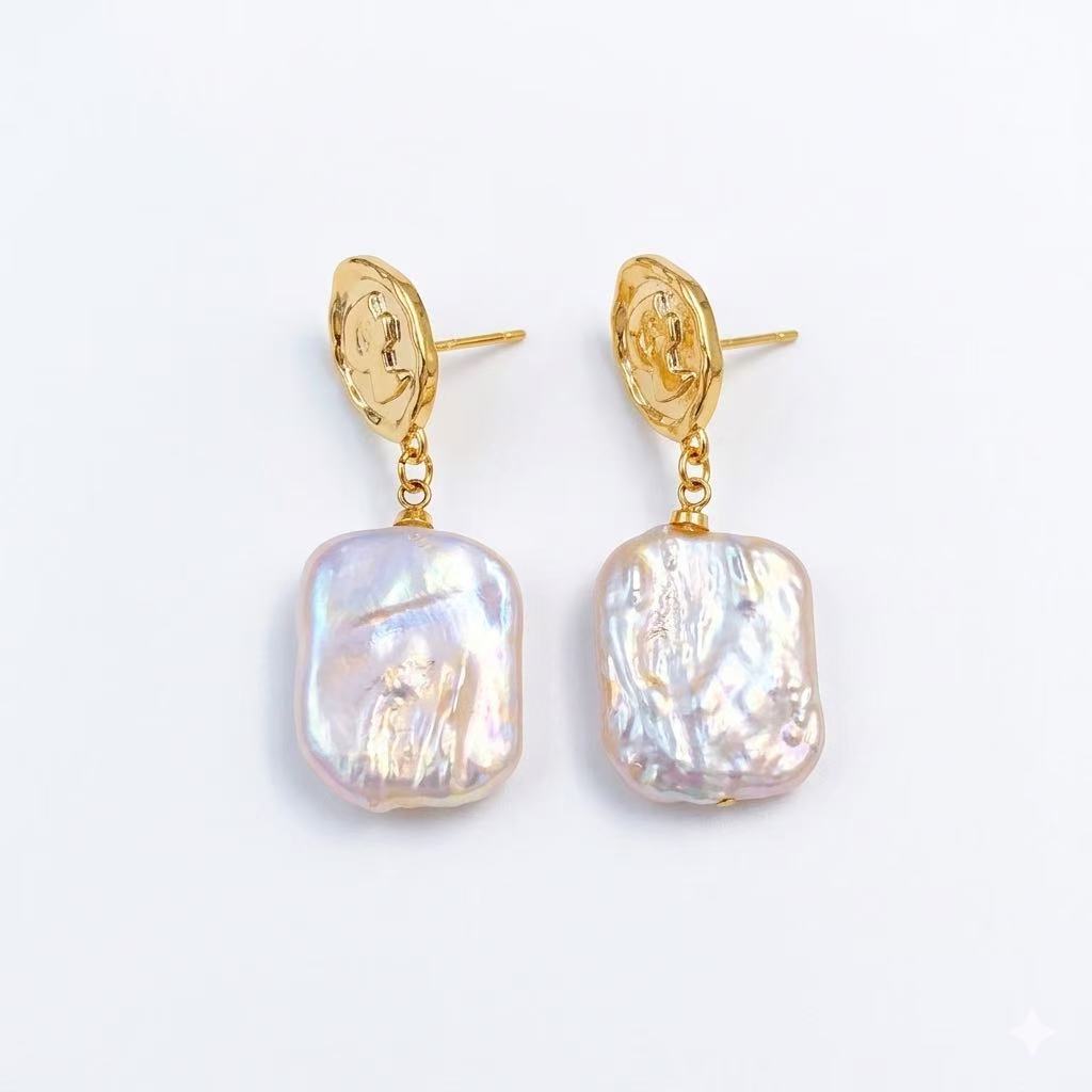 Natural Baroque Pearl Set – Necklace & Matching Earrings