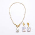 Natural Baroque Pearl Set – Necklace & Matching Earrings