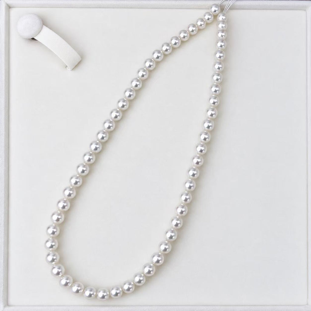 Freshwater Pearl Jewellery Set | 7–8mm Round Studs & 6–7mm Necklace