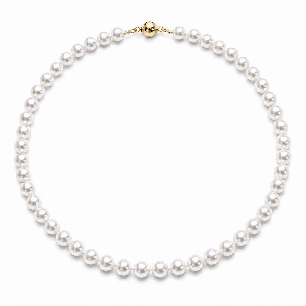 Freshwater Pearl Necklace | 7.5–8.5mm Near-Round Pearls