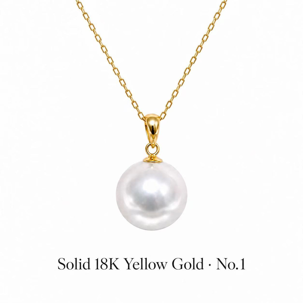 Edison Round Freshwater Pearl Pendant | 9–12mm Premium High-Lustre Pearl
