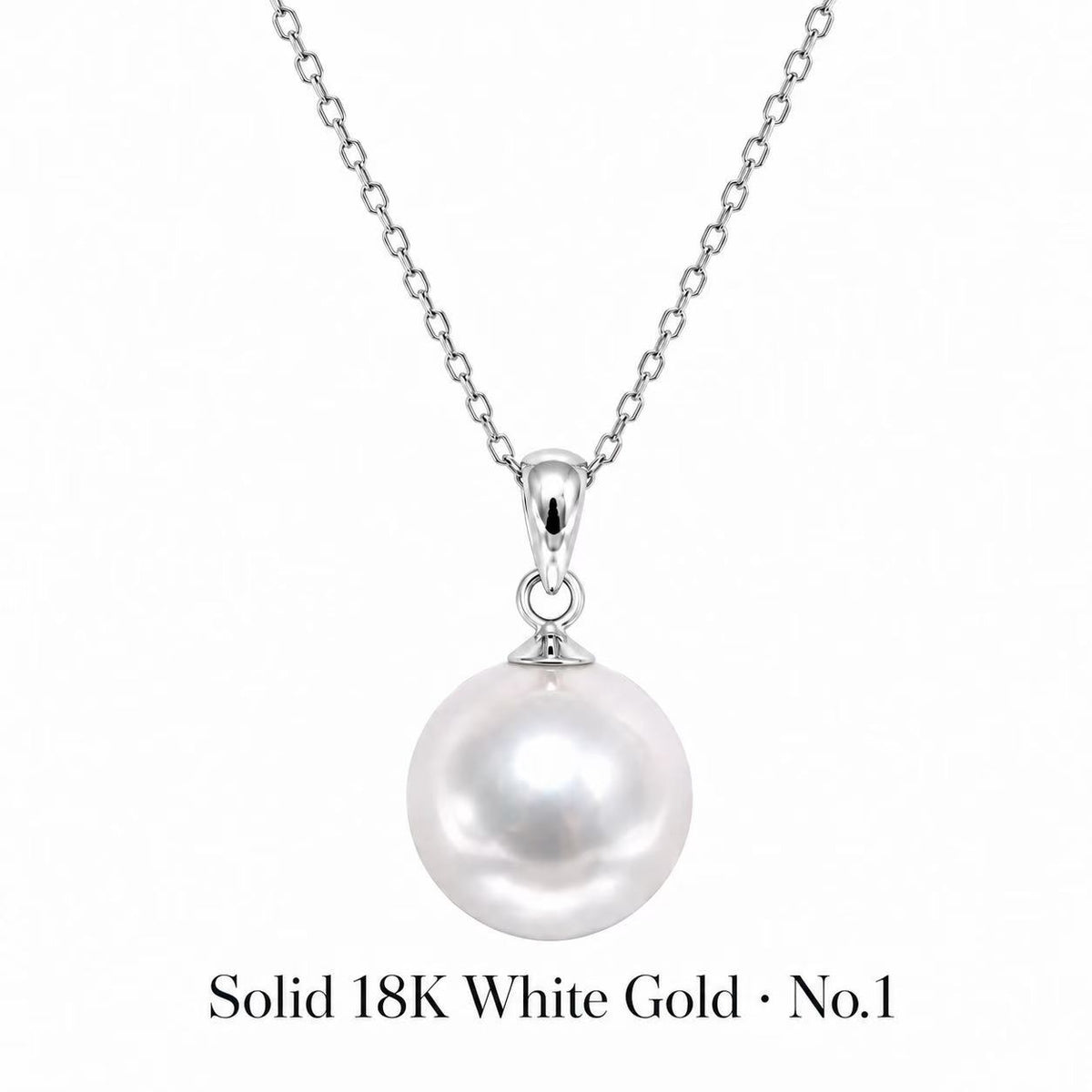 Edison Round Freshwater Pearl Pendant | 9–12mm Premium High-Lustre Pearl