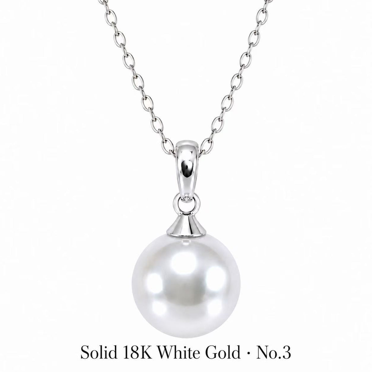 Edison Round Freshwater Pearl Pendant | 9–12mm Premium High-Lustre Pearl