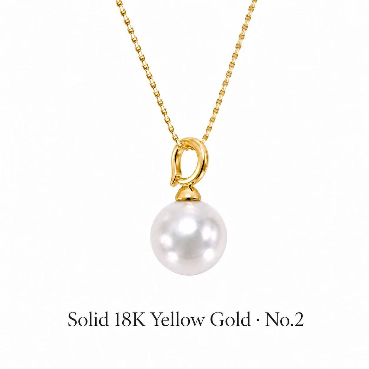 Edison Round Freshwater Pearl Pendant | 9–12mm Premium High-Lustre Pearl